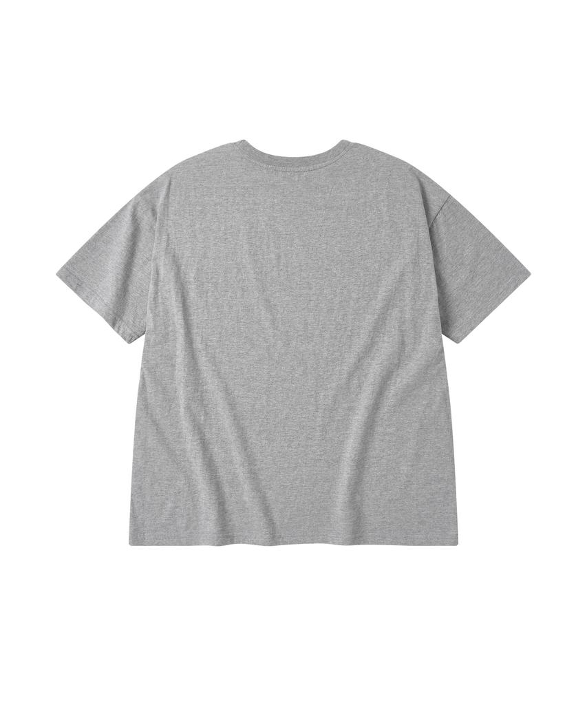 AMOU Molly Star Half T-Shirts Gray