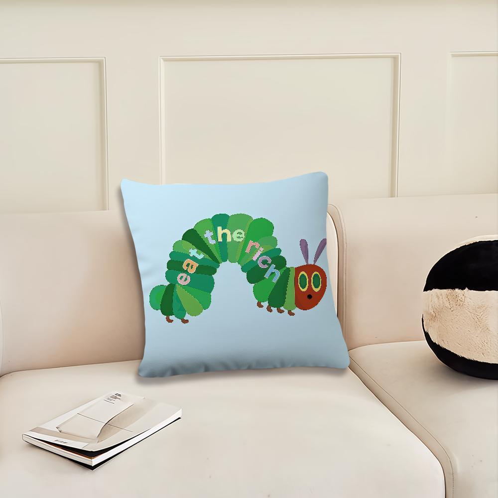 Eat The Rich Hungry Caterpillar cushion cover Pillow Cover Decoration Room Home Sofa living Office Car Nordic Simplicity