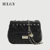 All-Match Messenger Bag Fashion Rhombus Chain Pink Shoulder Small Square Bag