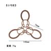 Puzzle Zinc Alloy Intelligence Unlocking Ring Unlocking Set, Nine-Link Educational Toy, Kong Ming Luban Lock Mechanism Box