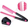 Flat Comb Straightening Comb Salon Hair Brush Combs Hairdressing Styling Hair Straightener V shaped Straight Comb Straightener Premium Quality