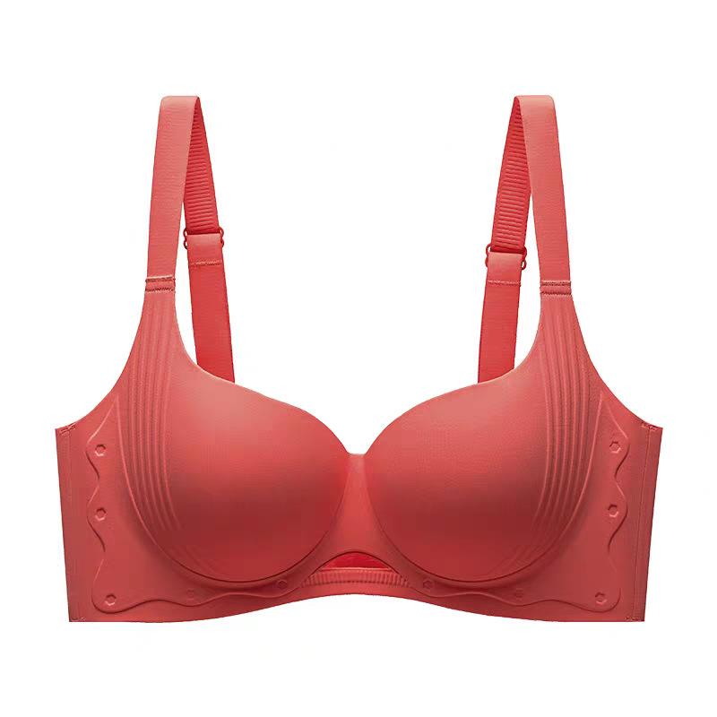 Traceless Big Breasts and Small Underwear for Women, Pull and Gather, Support Thin, Breathable, Close Secondary Breasts, Anti-sagging Large Size Bra