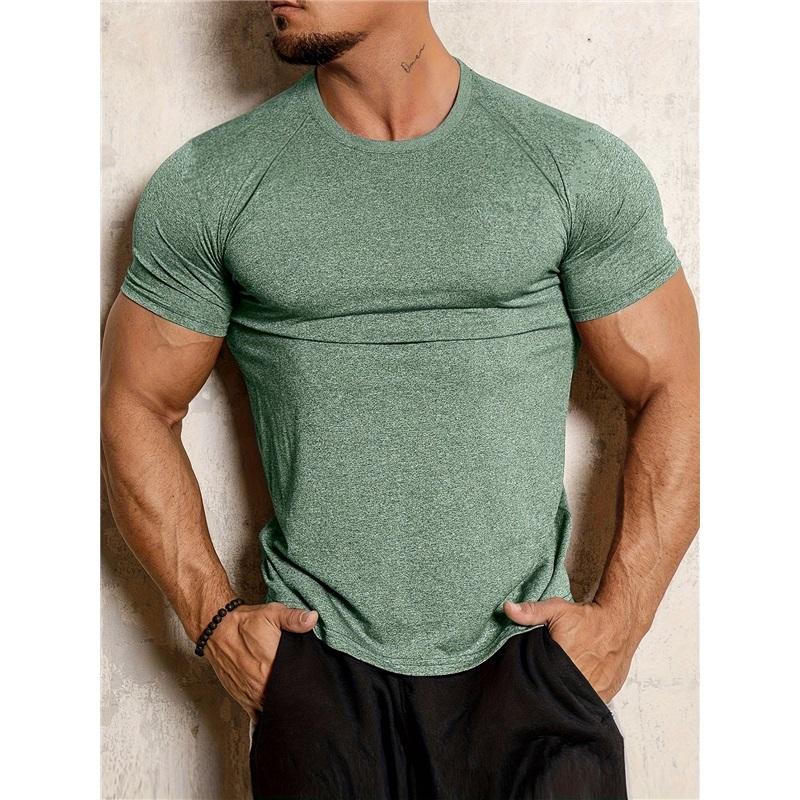 Sports Tight-fitting Stretch Casual Quick-drying Running Round Neck Short-sleeved Top