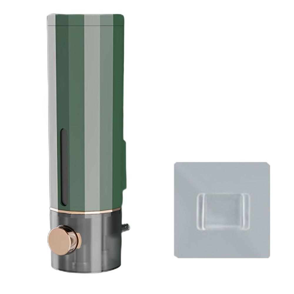 New Plastic Manual Soap Dispenser White Green Wall-mounted Shampoo Gel Dispenser Liquid Soap Container Bathroom зелёный