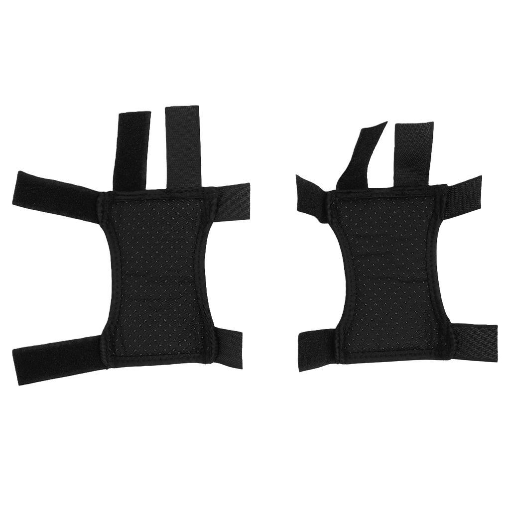 2 Pcs Forearm Crutch Pads Non Slip Breathable Adjustable Forearm Crutch Hand Grip Covers Black