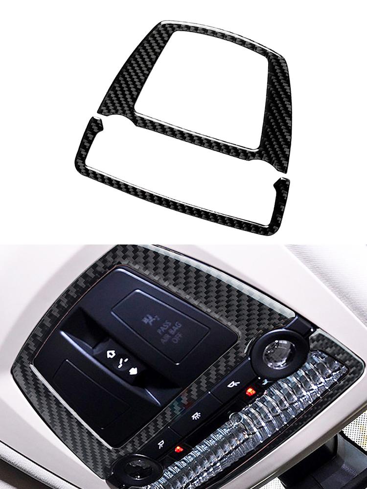 Car Interior Button Panel Cover Decorative Carbon Fiber Sticker For BMW 5 Series F10 2011-2017 Styling Accessories