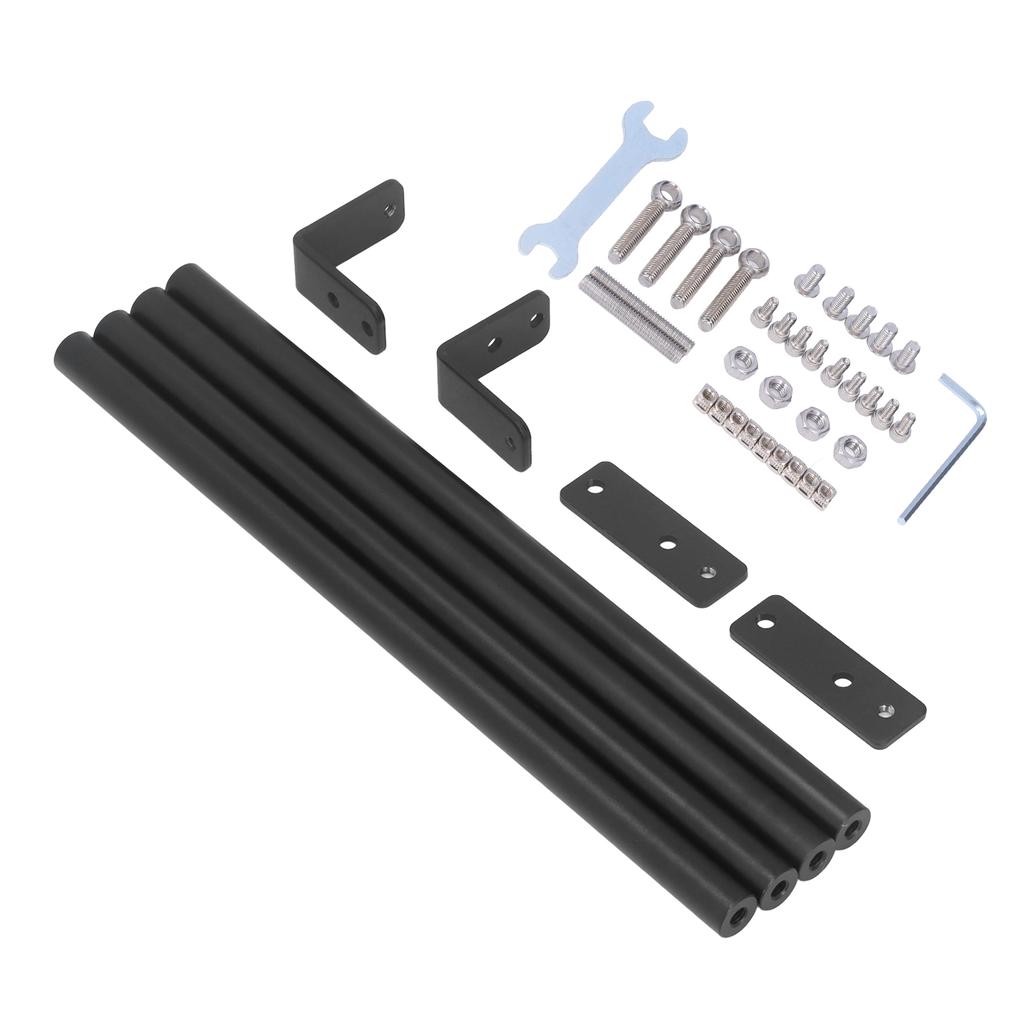 Aluminum Alloy Supporting Rod Set S4 Metal Tie Rod with Connector 3D Printer Accessories