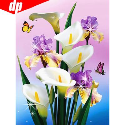5D-Diamant-Malerei-Set zum Selbermachen, Diamant-Mosaik, Blumen-Stickerei, Gemälde, Dekoration für Zuhause