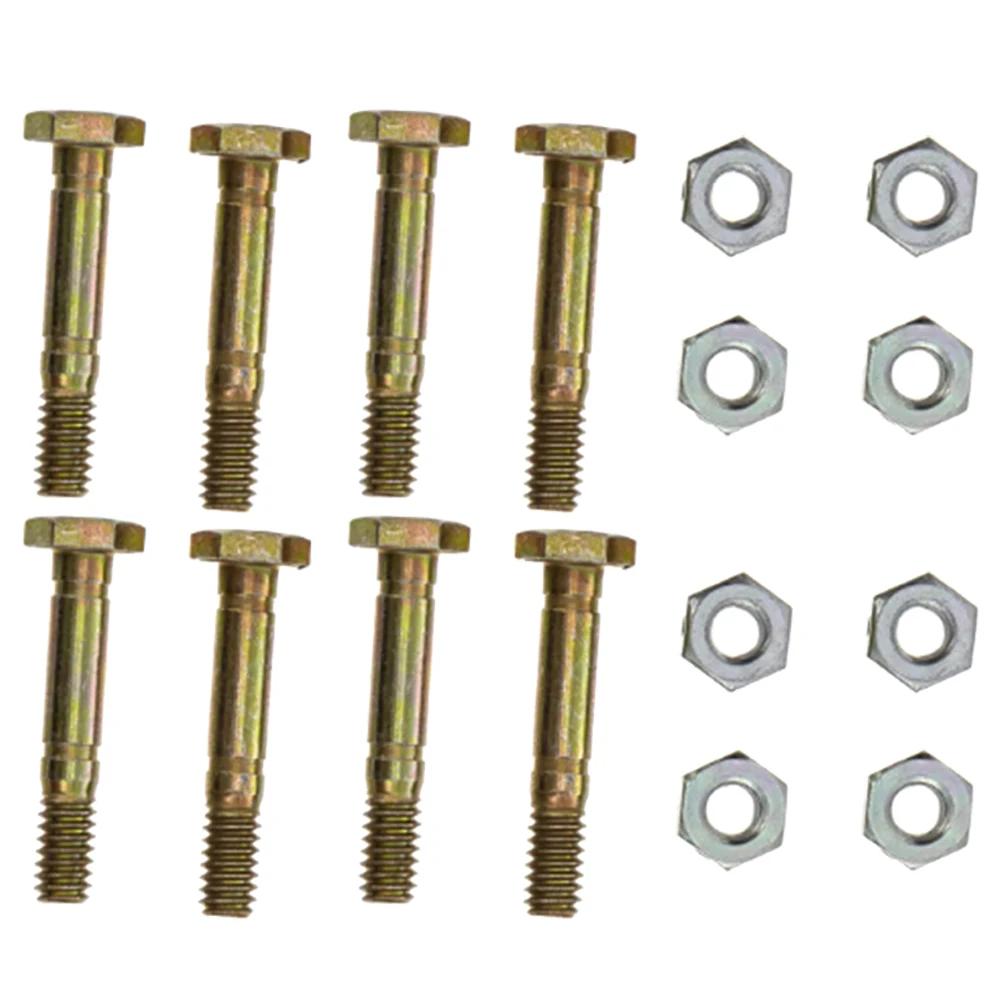 Shear Bolt Pin Kit of 8 Pieces with Nuts Designed for Use In Heavy Duty Applications Works with ST524 ST624 ST724 Models