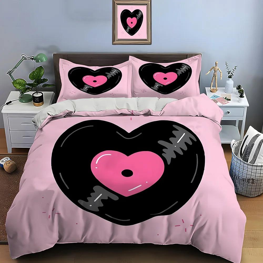 Gothic Love Art Print Bedding Set Duvet Cover 1 Duvet Cover 2 Pillowcases Adult and Children Bedding Set Luxury Gifts