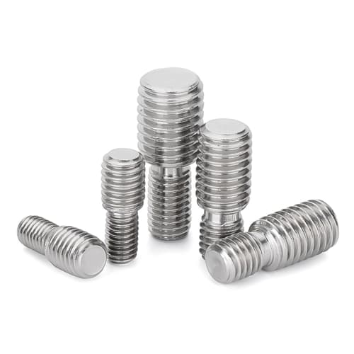 Pack of 2 Double Headless Reducing Screws, M6 Male Thread Adapter, Reducer Conversion Joint, Hardware, Double Male Thread Bolt, 304 Stainless Steel (M