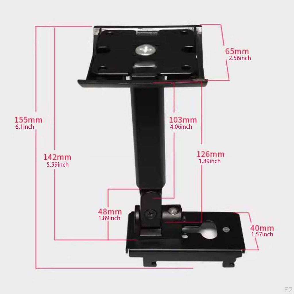 Deckenlautsprecherhalterung Halterung Einstellbar Stark und Robust Metall Einfach zu Installieren Wand