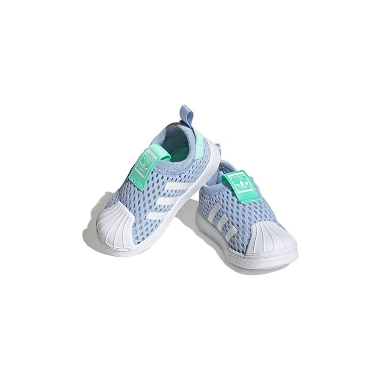 Adidas Originals SUPERSTAR 360 2.0 360 2 Mesh Low top Skateboard Shoes Blue White Infant And Toddler FZ5606