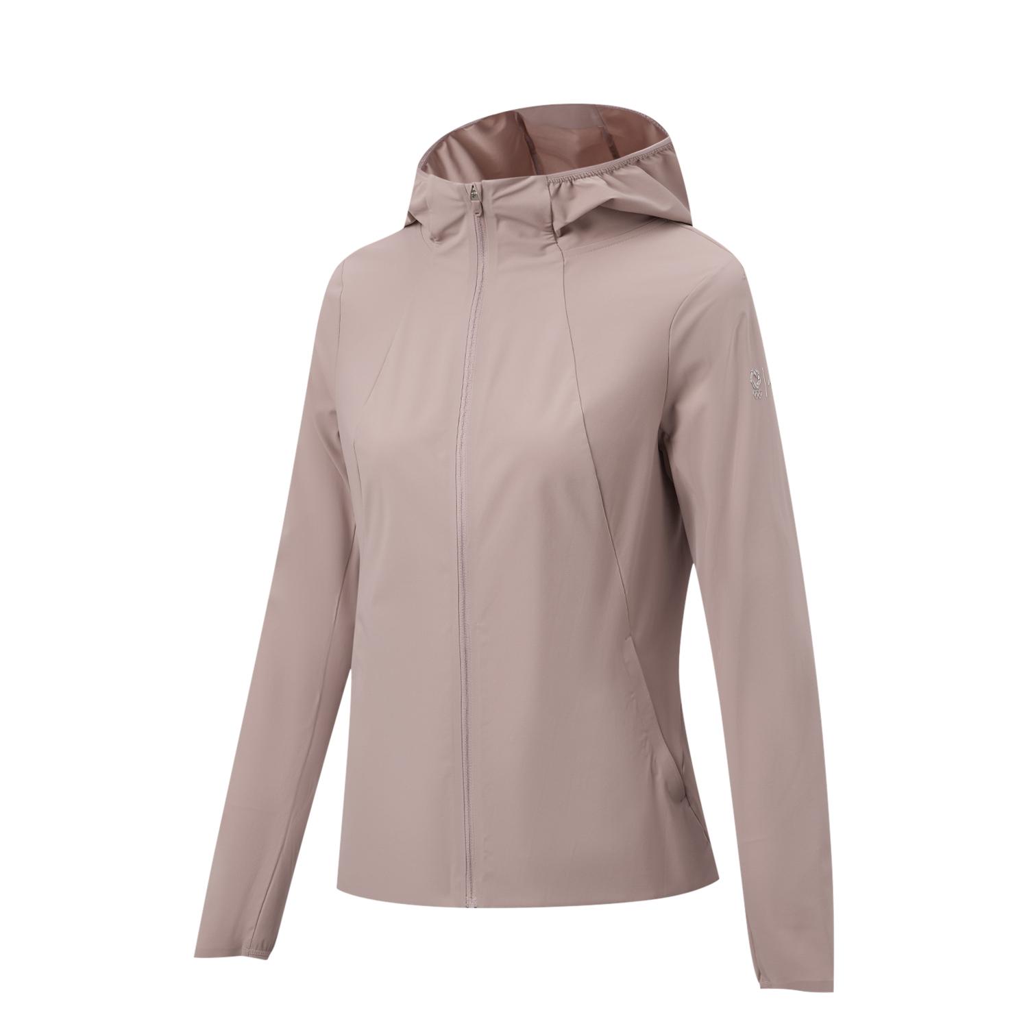 

Lining Honor Gold Label Solid Color Zip Up Hooded Casual Jacket Women jackets AJDW144-2 S