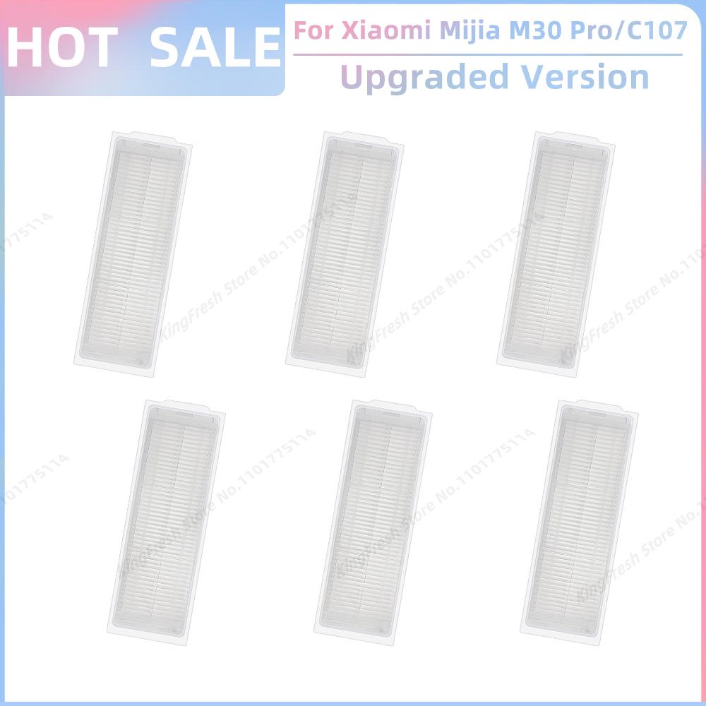 Fit For Xiaomi Mijia M30 Pro /C107 Robot Vacuum Parts Roller Side Brush Cover Hepa Filter Mop Cloth Bracket Dust Bag Accessories