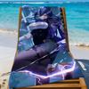 Game Genshin Impact Clorinde Towel Sports Quick Dry Travel Camping Gear Sandproof Soft Light Large Beach Towel