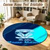 Round Rug Custom NameWarrington Wolves FC Pattern Non Slip Carpet Home Floor Decor