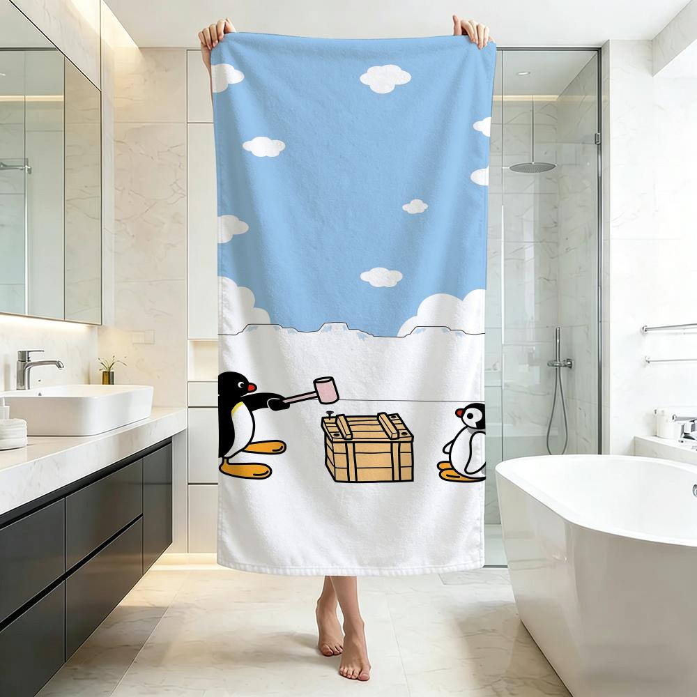 Cute P-PinguS Towel Five-Star Hotel Quality Eco-Friendly Ultra Soft Thick Towels & Beach Towels
