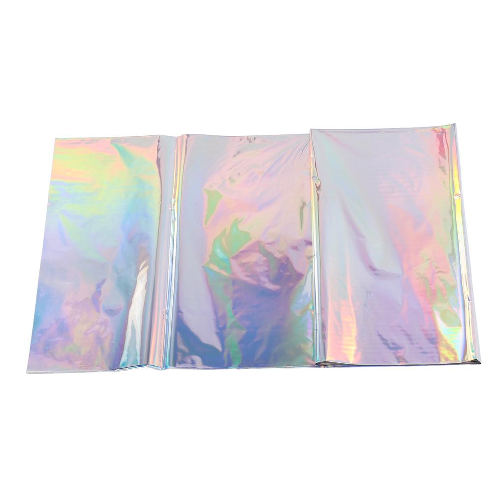 4 buc Față de masă irizată Lucioasă de unică folosință Laser Acoperitoare de masă dreptunghiulare din plastic holografic