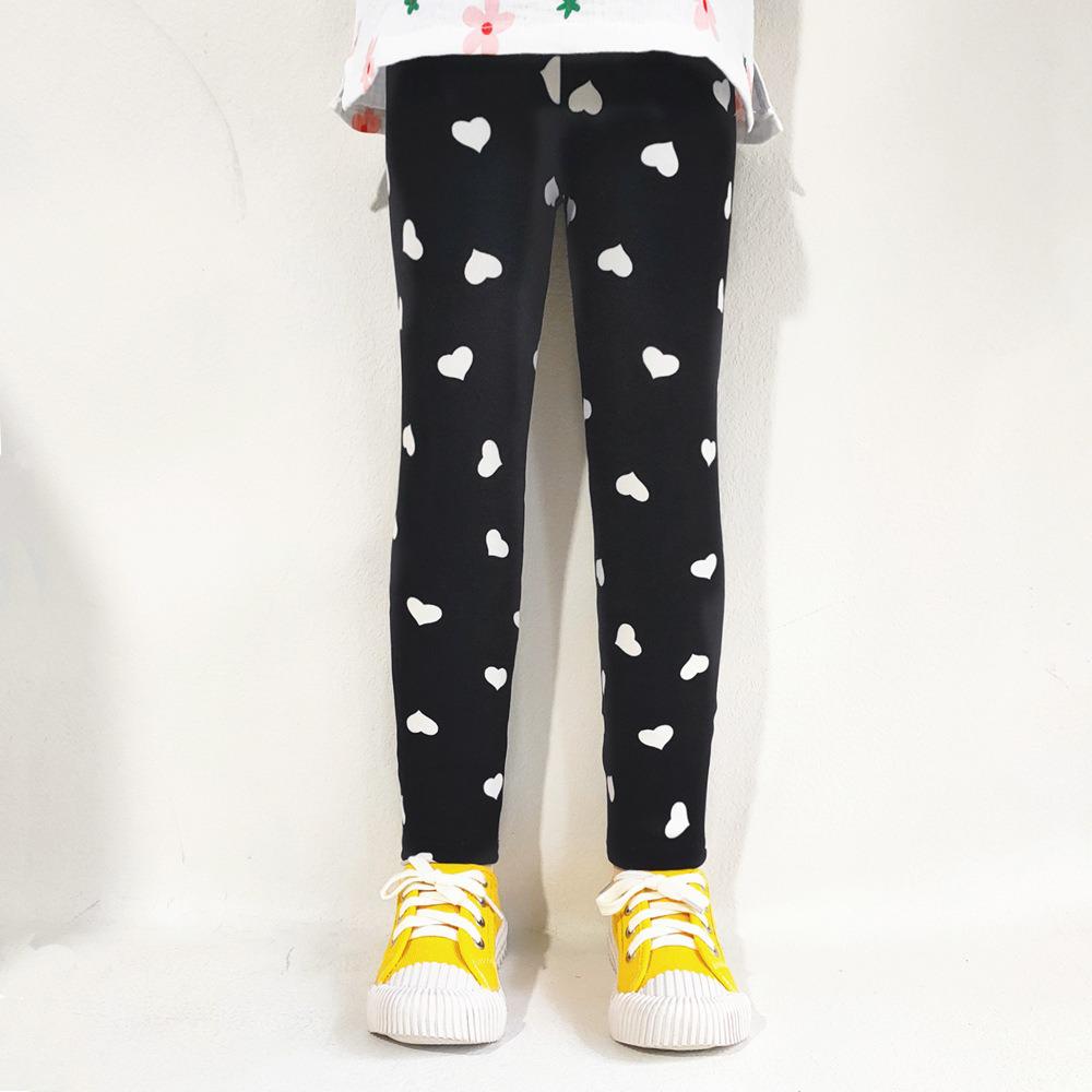 Kids' Spring/Summer Printed Milk Silk Stretch Base Layer Pants