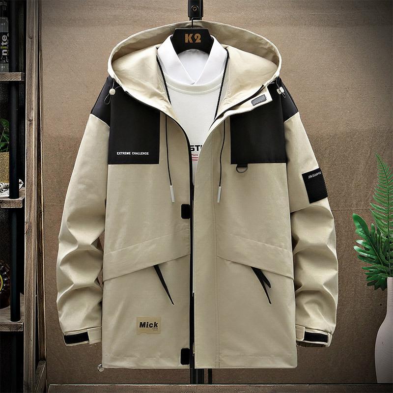 Windbreak Jacket Men Fashion Casual Patchwork Jacket Coat Plus Size 8XL Spring Autumn Waterproof Jackets Male Outerwear
