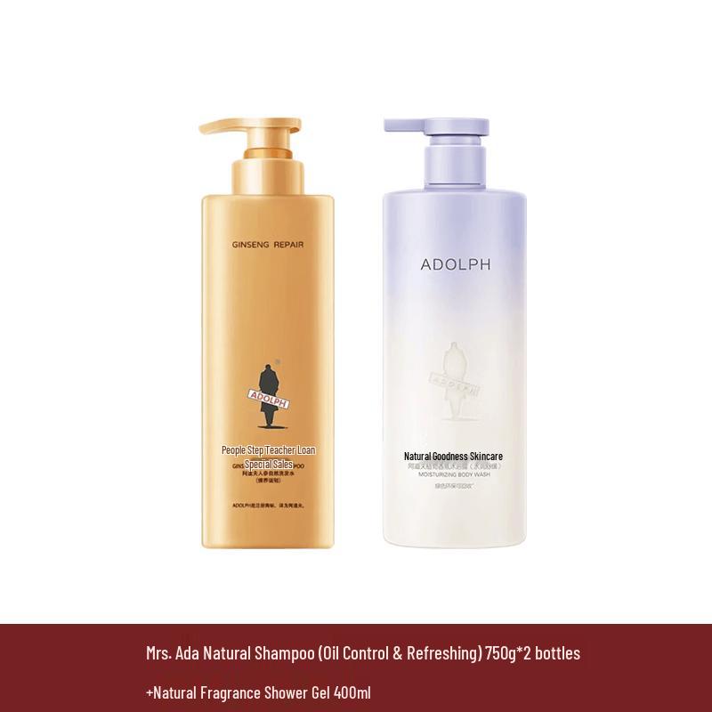 Adof Ginseng Oil Control Shampoo & Shower Gel Set