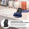Easter Island Head Statue Easter Island Sculpture Sunglass Holder Eyewear Display Room Decoration for Nightstand Desktop