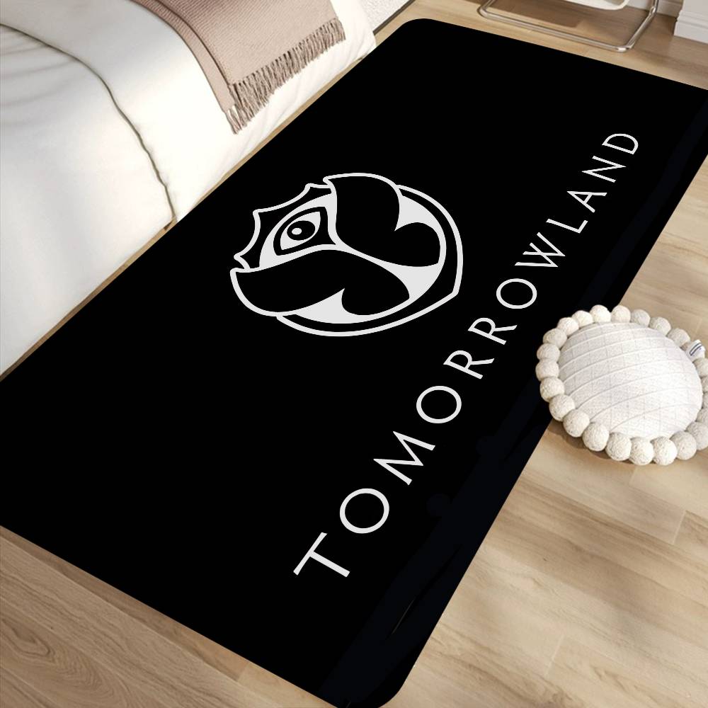 T-Tomorrowland Music Logo Tappeto per Corridoio Stile INS Morbido Pavimento per Camera da Letto Tappetino per Lavanderia Casa Tappeti Antiscivolo per Zona Comodino