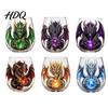 Bar Display Collection Items Mythic Dragon Glass Art Cup 3D Sculpted Drinking with Crystal Ball Unique Whiskey Tasting Cups 400ml Fantasy