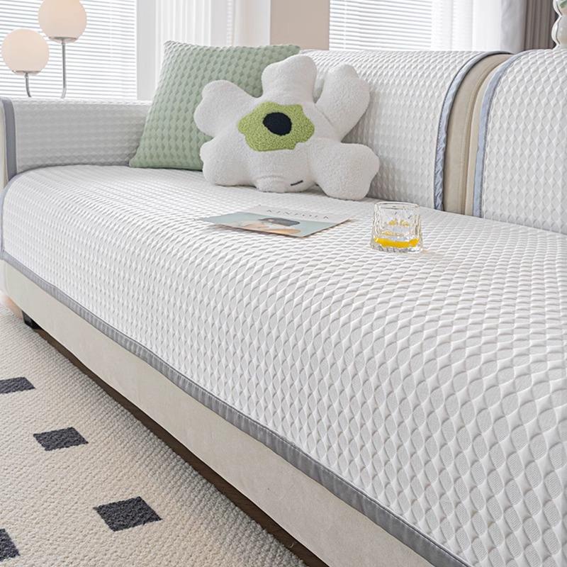 Ice Silk Sofa Cushion, Non-Slip, Advanced Sense, Summer Mat, Seat Cushion, Anti-Cat Paw, Non-Hair Sofa Cover, Cloth Cover, Cool Cushion