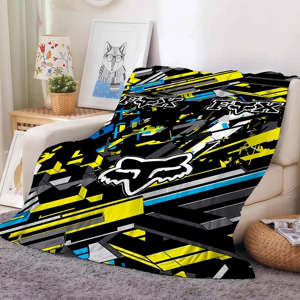 

Brand F-Fox R-Racing Blanket Warm And Soft Suitable For Bedroom Living Room Sofa Bed Office Travel Camping 50x60in
