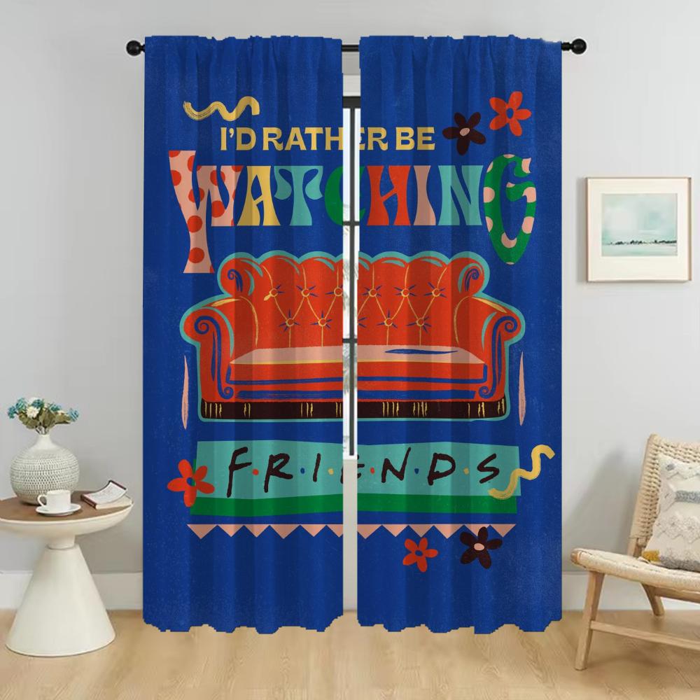 Elegant Room Curtains for Camera Friends Shades Window Curtain for Room 2 Panel Partition Home Interior Curtains Living Kitchen