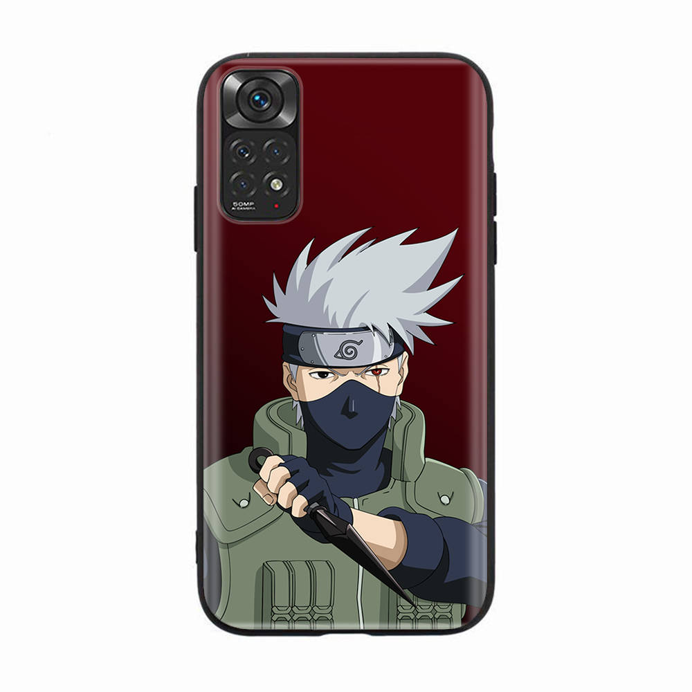 

Черный чехол для Xiaomi Poco X6 X4 M5 M6 F5 F6 C65 C55 C50 C51 C40 Pro Redmi 14C A3X 13C 12C 11T 10A 9C Note 7 6 8A Plus D-49 Наруто Какаши Redmi 10 Pro 4G коричневато-жёлтый