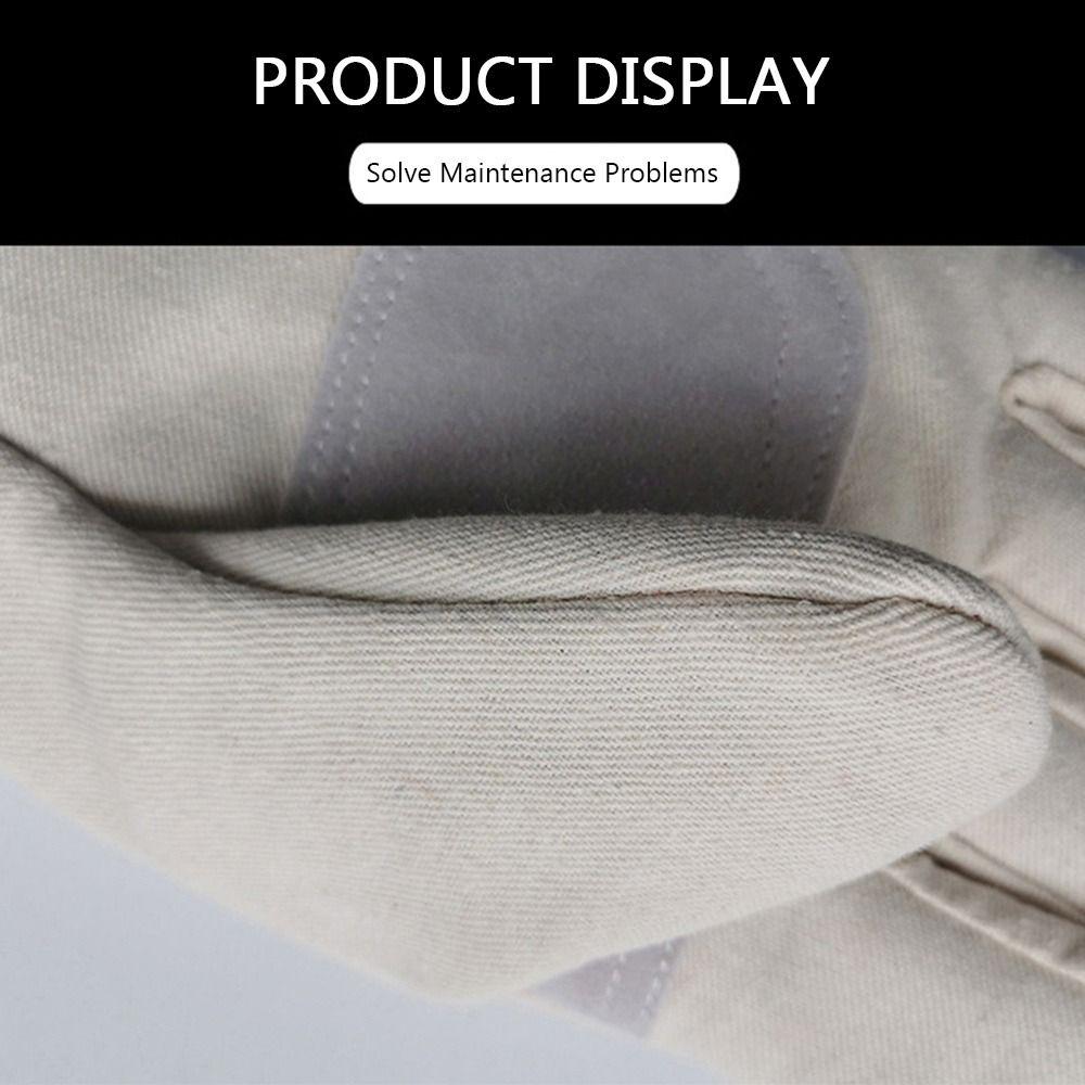 1Pair Double Thickened Canvas Gloves Stab Proof Welding Protective Gloves  Metallurgical Application