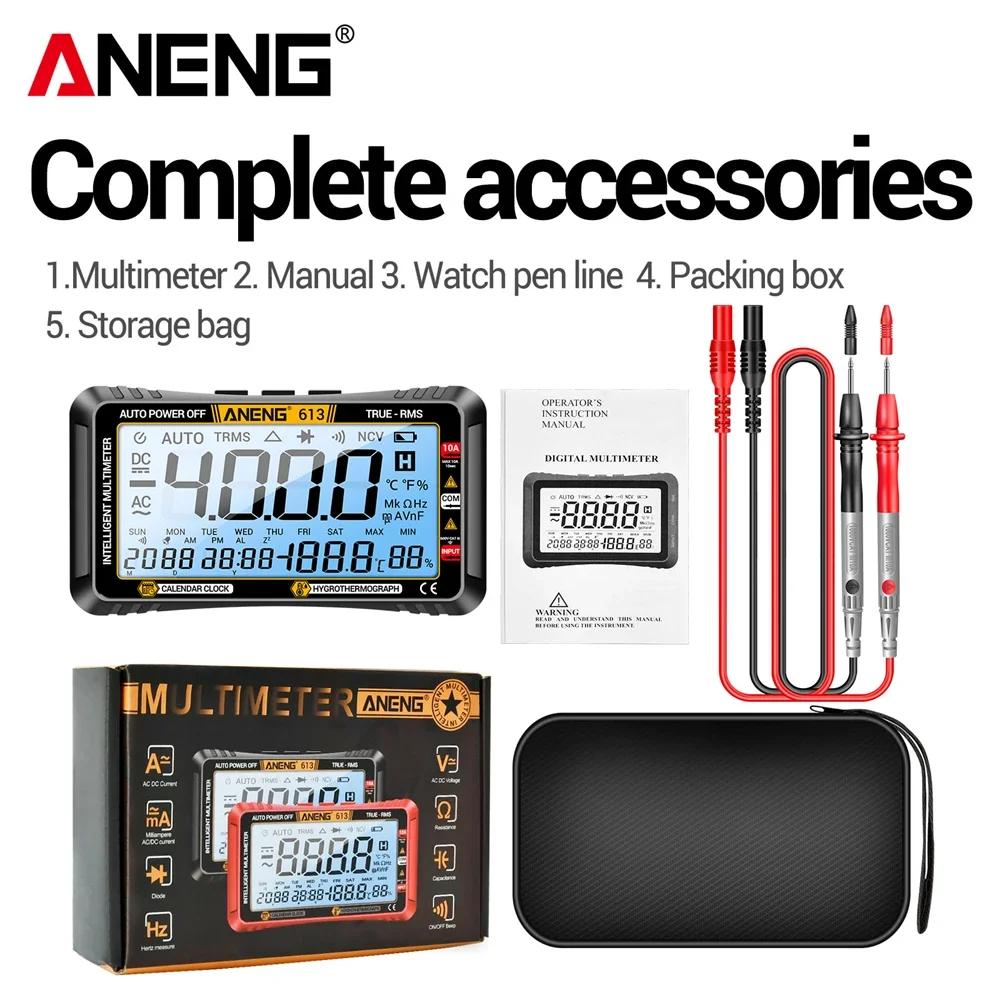 ANENG 613 3-in-1 Smart Digital Multimeter 4000 Counts Measures AC DC Voltage Current Resistance Capacitance Frequency Tester