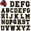 26pcs A-Z English Letter Glitter Pearls Rhinestone Patches Repair Embroidered Sew on Appliques,Patches for DIY Clothes Bags Hats