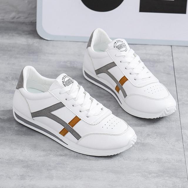 New Soft Leather Shoes Women Flats Spring Autumn Casual Shoes For Women  Comfortable Female White Shoes Girl Student Sneaker