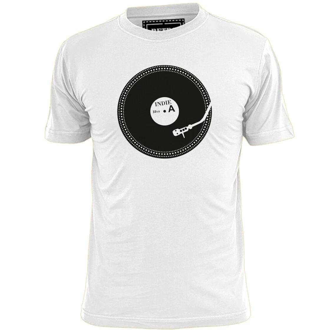 Mens Indie Music Vinyl T shirt Indie Oasis Blur Suede Verve Vinyl LP S