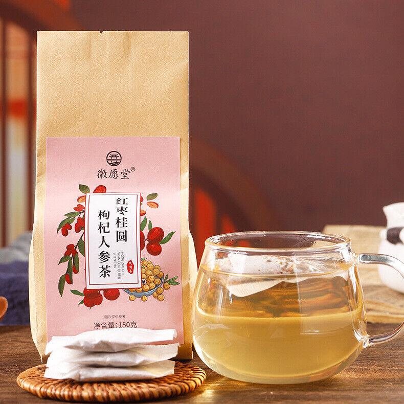 Jujube Longan Wolfberry Ginseng Tea Rose Ginger Tea Combination 150g