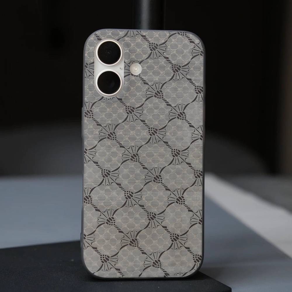 J-Joops Logo Phone Case For IPhone 17 16 15 14 13 12 11 Corrugated Frosted Soft Cover Anti-Slip