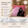 Cartoon B-BarbapapaS Cushion Cover Double-Sided Printed Pillow Cover Hypoallergenic Dust-Mite Proof