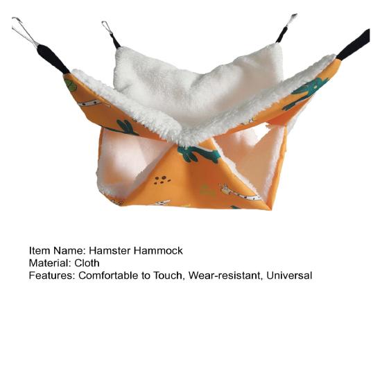 Hamster Nest Big Space Hanging Printing Keep Warm Double Layer Rest Cloth Christmas