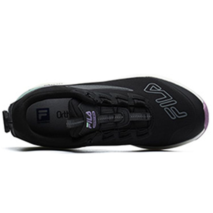Fila Energy Boa Trendy Sports Fabric Synthetic Leather TPU Low-Top Training Running Shoes Women Sneaker Black A12W212201FBA