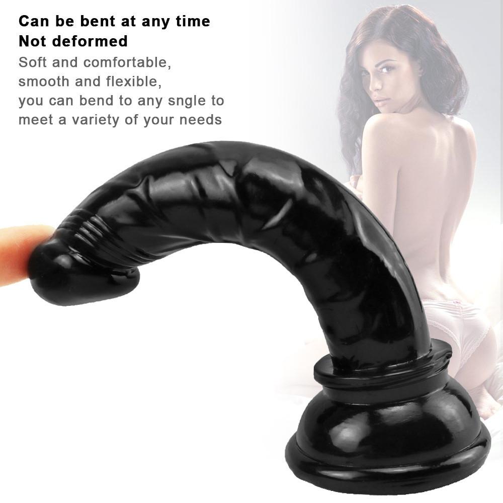 YUELVE G Spot Realistic Jelly Dildo with Strong Suction Cup Flexible Penis Harness Compatible Anal Adult Sex Toys for Women