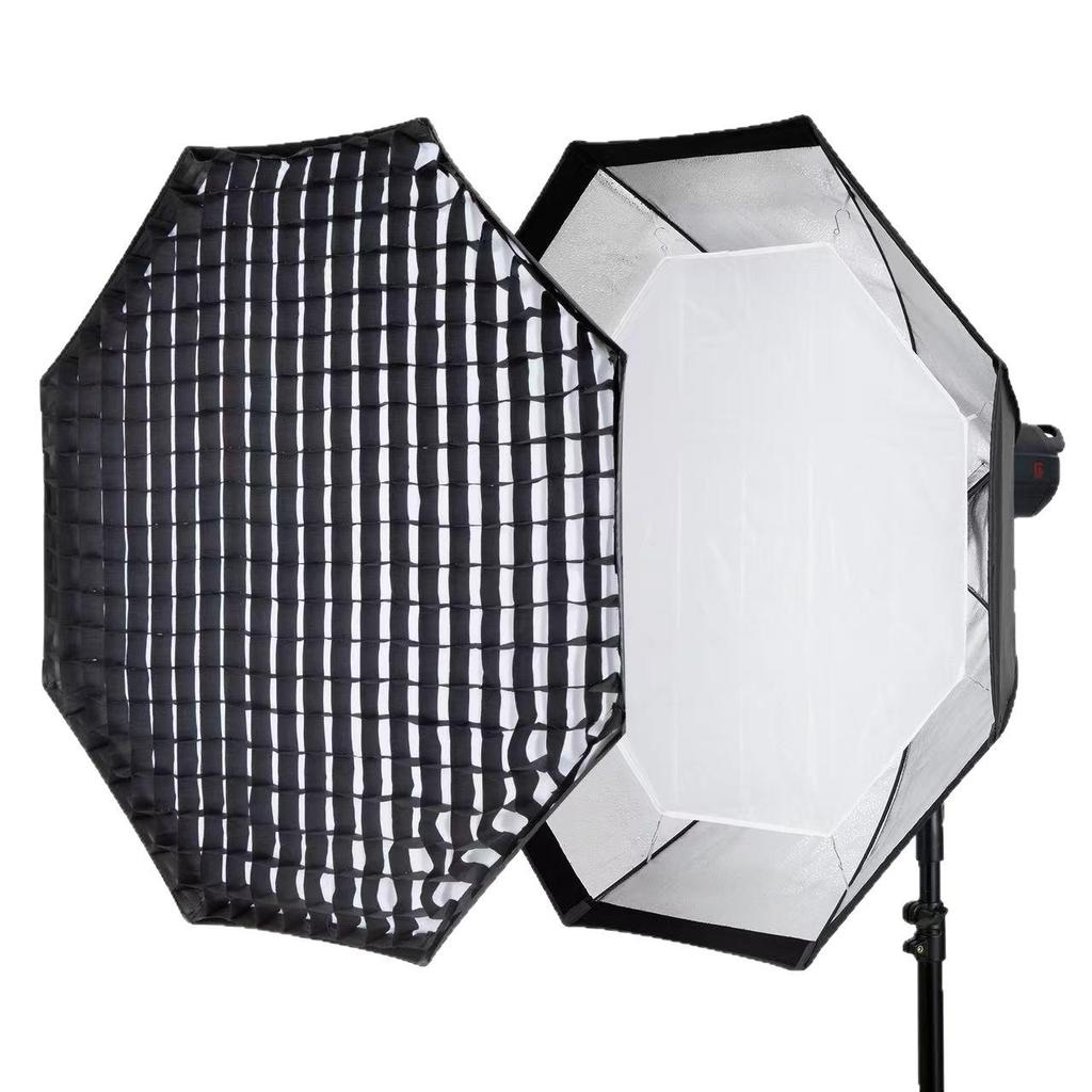 95cm Octagonal Softbox with Baorong Mount and Honeycomb Grid for Film and TV Lighting