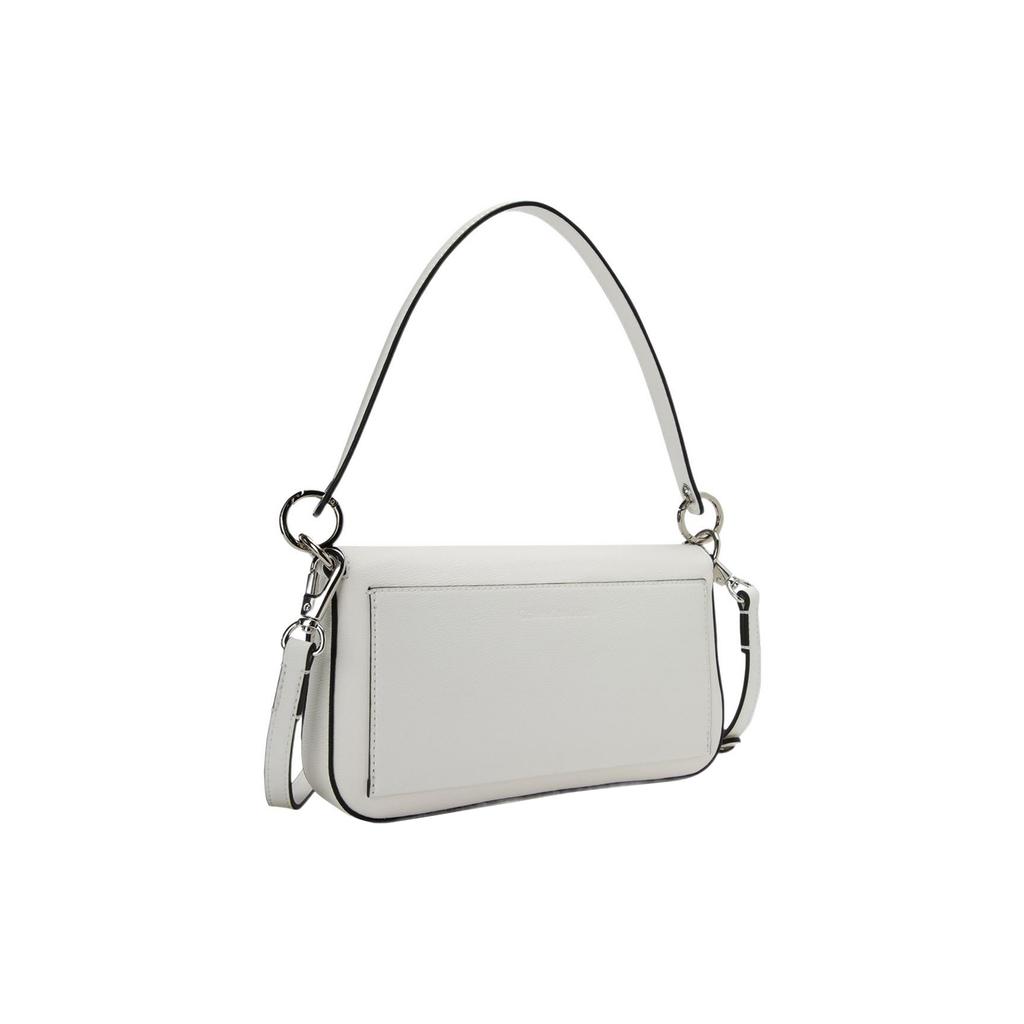 New CK/Calvin Klein Synthetic Leather Envelope Bag, Handbag, Shoulder Bag Women's Ivory White DH3458-114