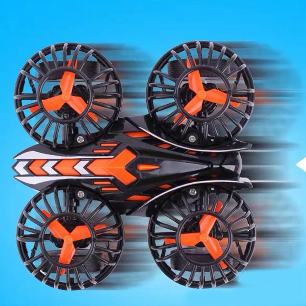 Flying Car Toy Inertia Quadcopter Fall Resistant Wear Resistant Flying Car Toy Gift for Little Boys Girls Black