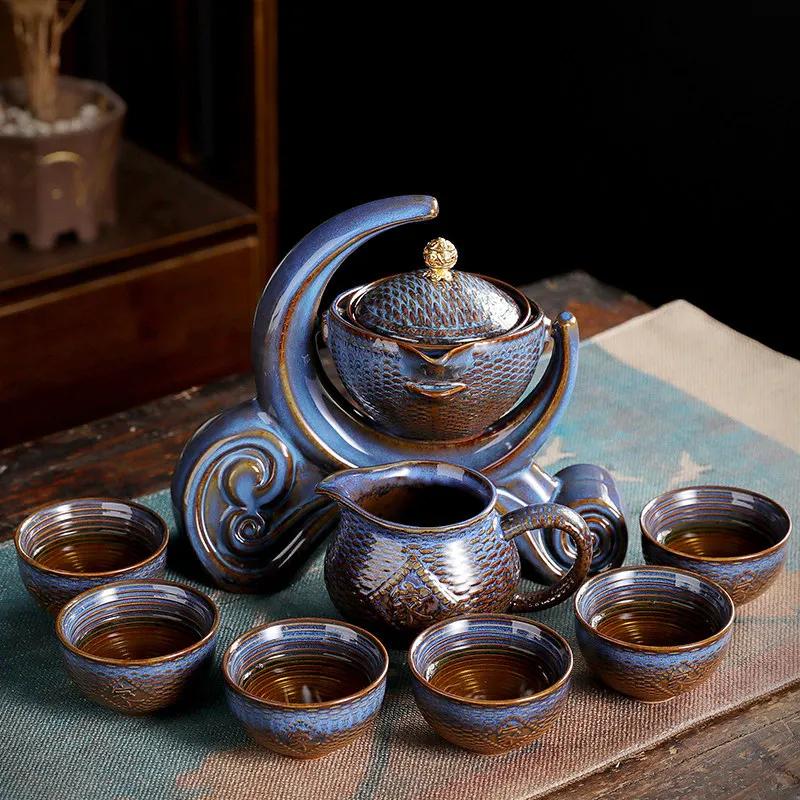 Luxury Semiautomatic Ceramic Tea Set with