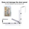 Over The Door Hooks Collapsible Folding Metal Hanger Organizer for Laundry Bathroom Bedroom Space Saving Clothes Drying Rack for Coats Towels Bags