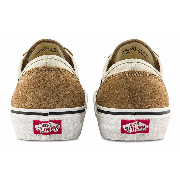 Vans Style 136 Decon Vr3 Sf Canvas Leather Low-Top Skate Shoes Unisex Sneakers Brown VN0A4BX9TBN